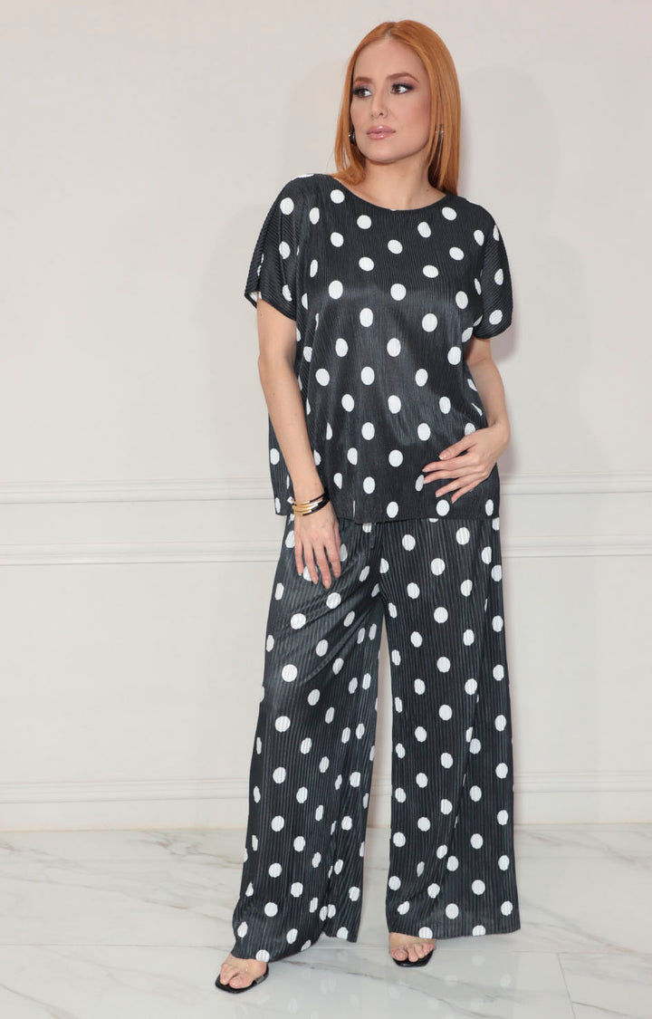 Conjunto negro polka-dots - CONJUNTO Boutiquemirel 