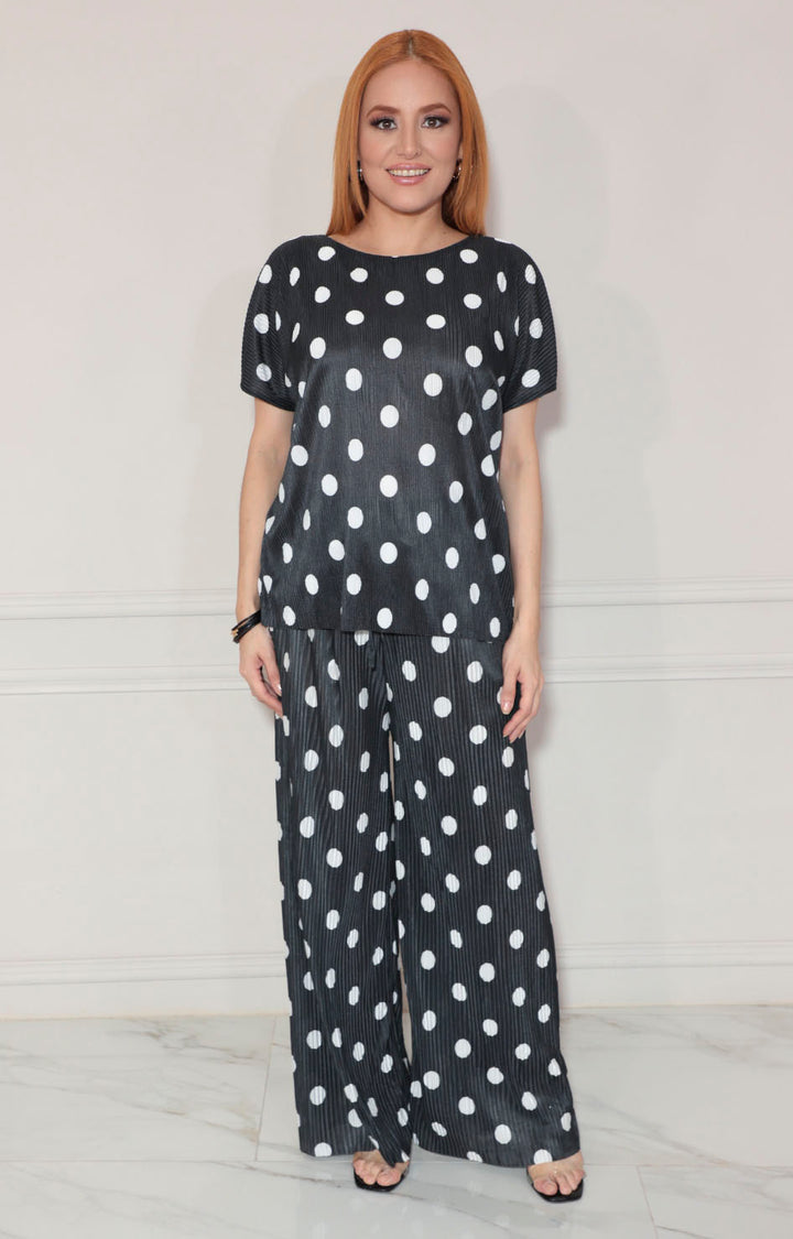 Conjunto negro polka-dots - CONJUNTO Boutiquemirel 