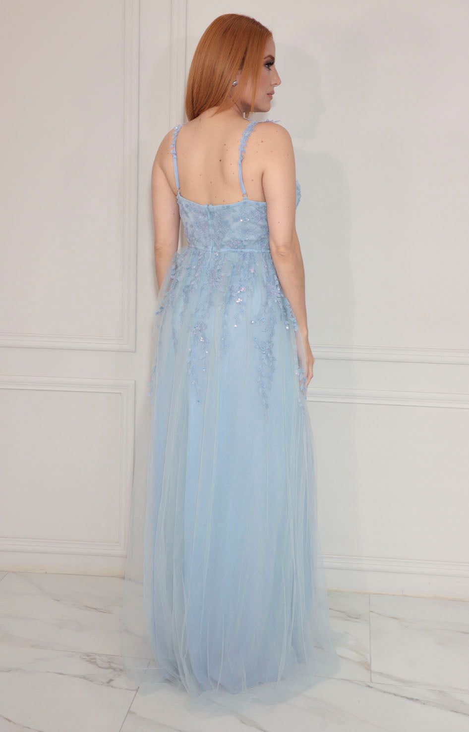 Vestido azul de gala - VESTIDO Boutiquemirel 