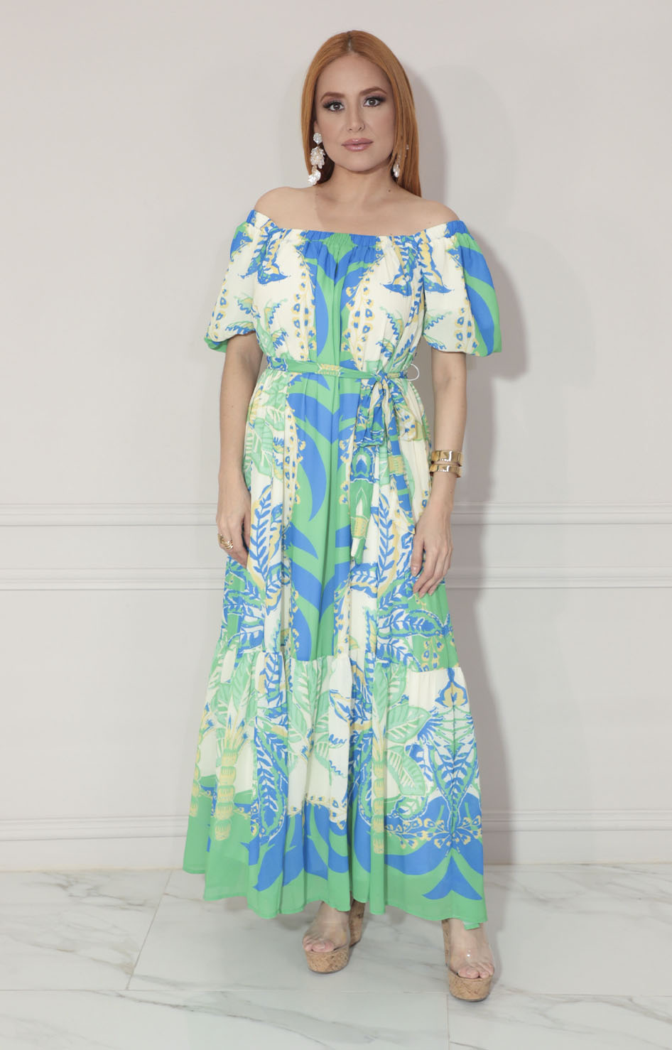 Vestido verde tropical - VESTIDO Boutiquemirel 