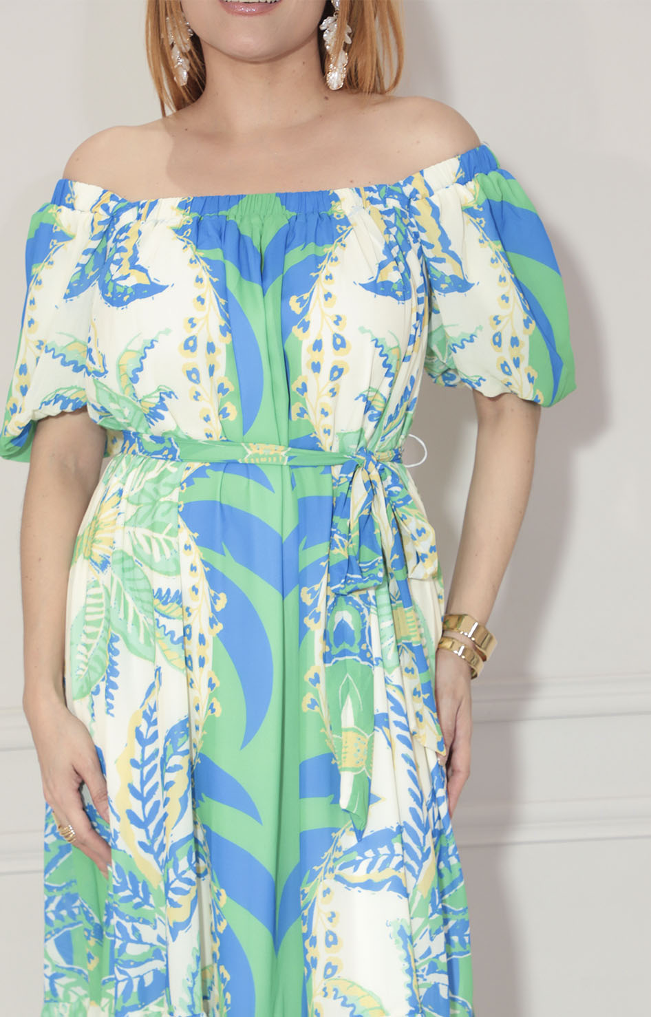 Vestido verde tropical - VESTIDO Boutiquemirel 