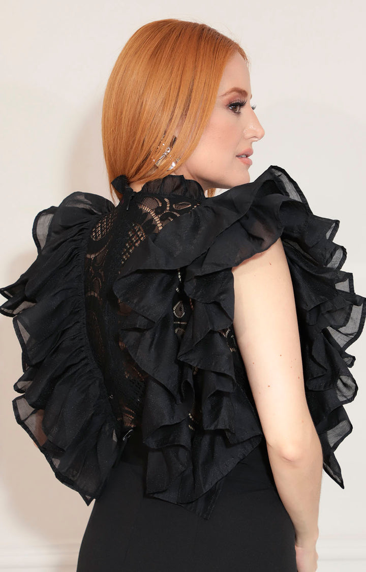 Palazzo negro con encaje - PALAZZO XL Boutiquemirel 