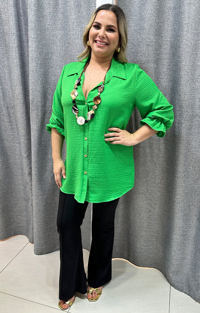 Maxi blusa verde - Boutiquemirel