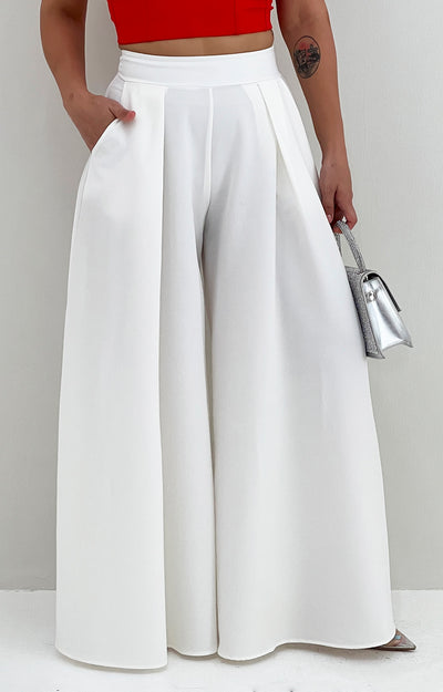 Pantalón blanco amplio - Boutiquemirel
