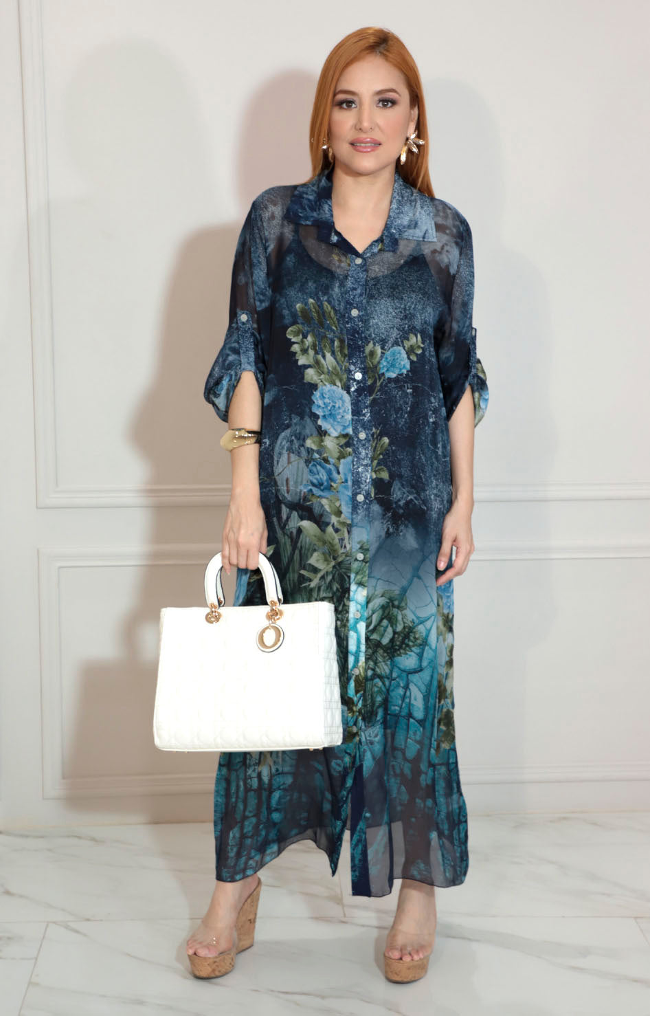 Vestido lino azul - VESTIDO Boutiquemirel 