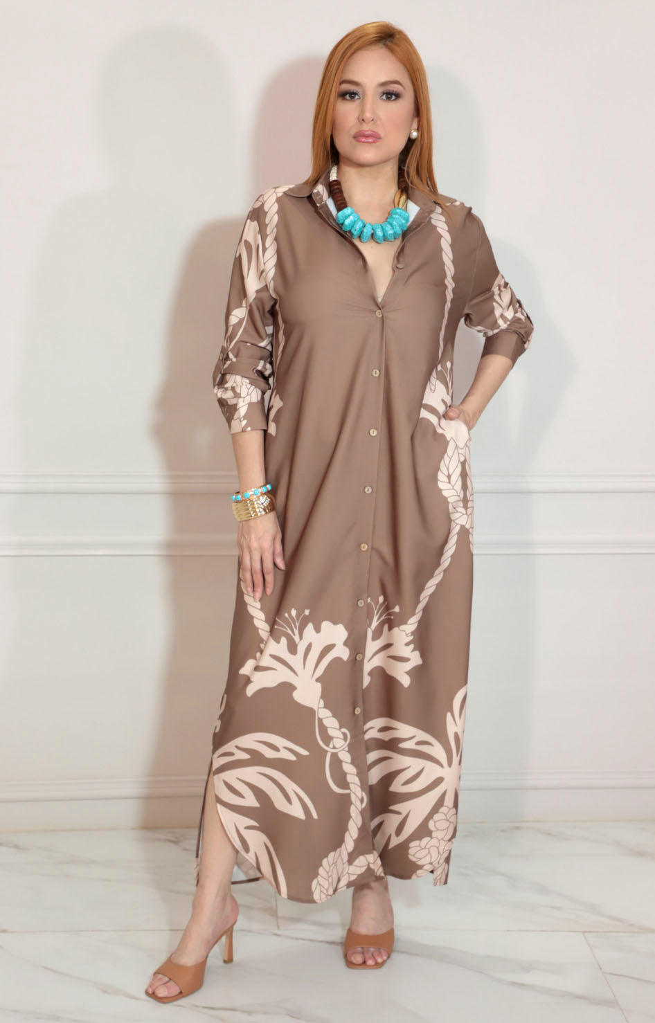 Vestido beige - VESTIDO Boutiquemirel 