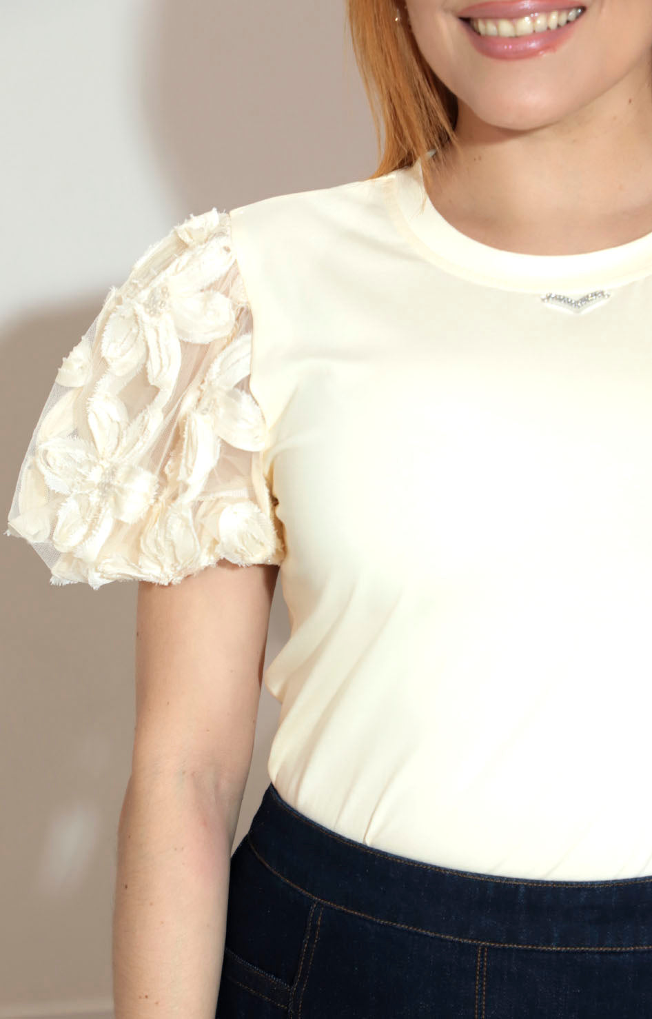 Blusa beige globo - BLUSA Boutiquemirel 