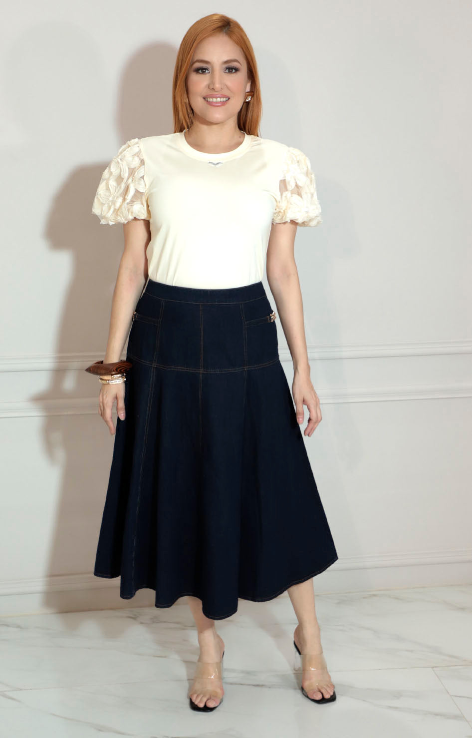 Blusa beige globo - BLUSA Boutiquemirel 