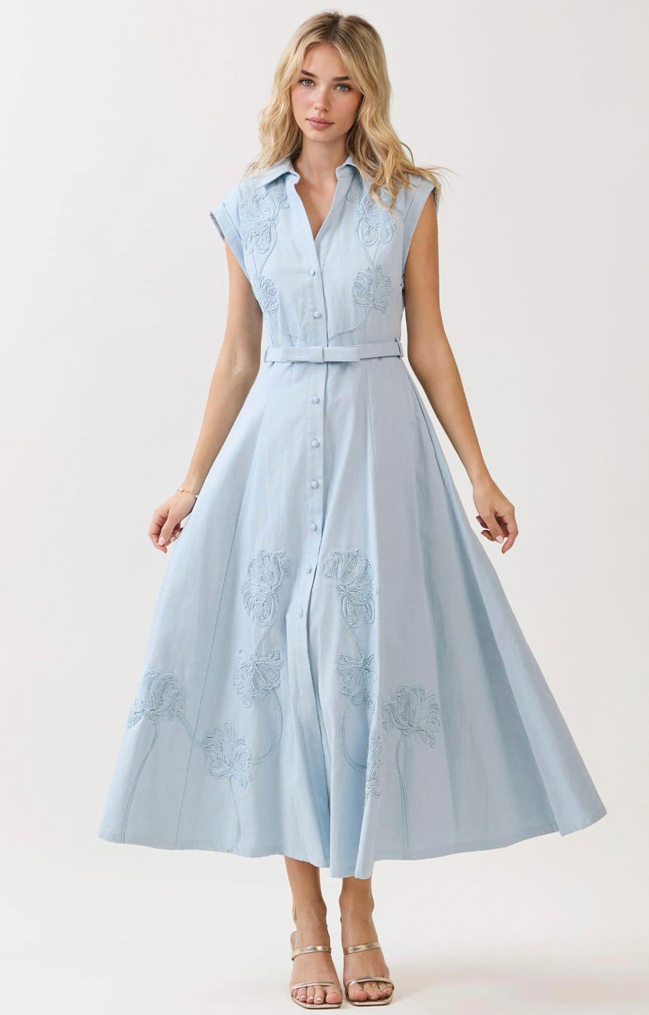 Vestido azul - VESTIDO LARGO REGULAR Boutiquemirel 