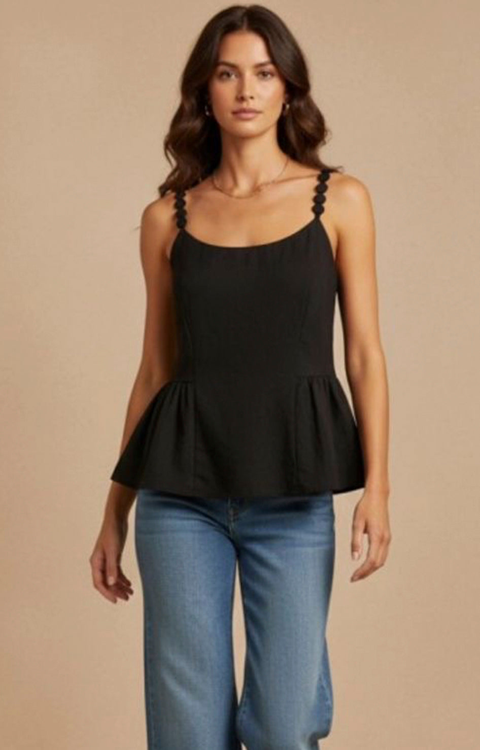 Blusa de tirantes peplum - BLUSAS REGULAR Boutiquemirel 