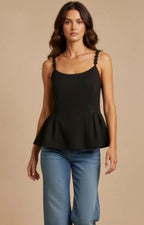 Blusa de tirantes peplum - BLUSAS REGULAR Boutiquemirel 