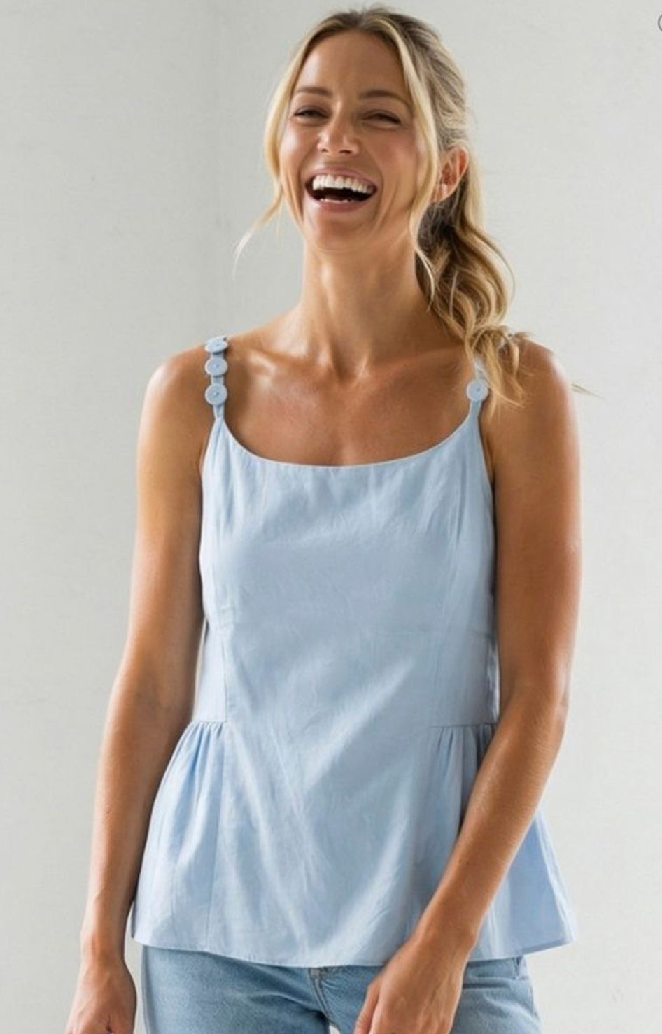 Blusa de tirantes peplum - BLUSAS REGULAR Boutiquemirel 