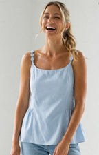 Blusa de tirantes peplum - BLUSAS REGULAR Boutiquemirel 