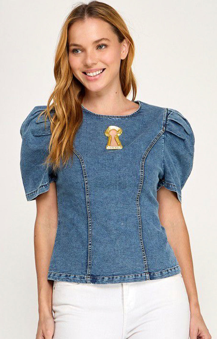 Blusa denim - BLUSAS REGULAR Boutiquemirel 