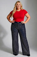 Pantalón denim con brillos - PANTALON XL Boutiquemirel 