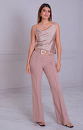 Pantalón recto con cinturón - PANTALON REGULAR Boutiquemirel 