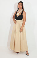 Vestido beige de tirantes - VESTIDO Boutiquemirel 