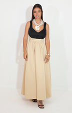 Vestido beige de tirantes - VESTIDO Boutiquemirel 