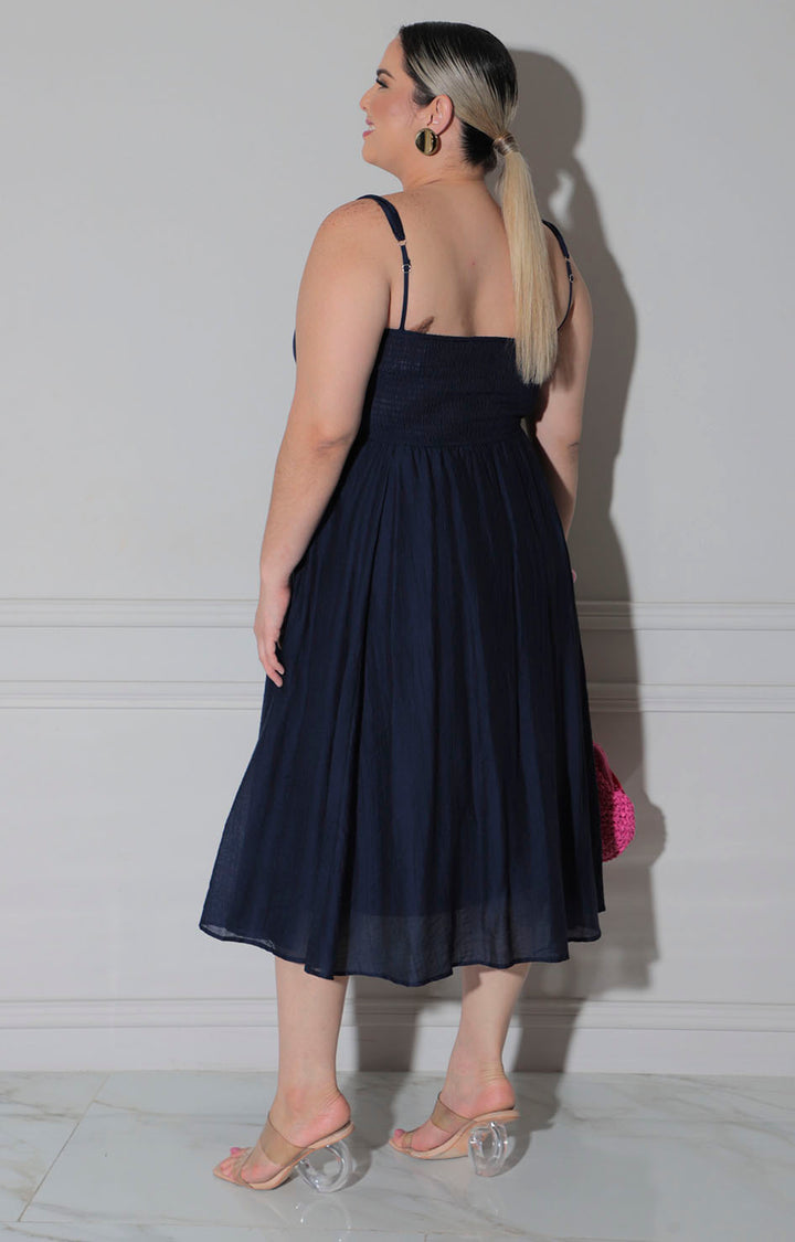 Vestido azul de tirantes - VESTIDO XL Boutiquemirel 