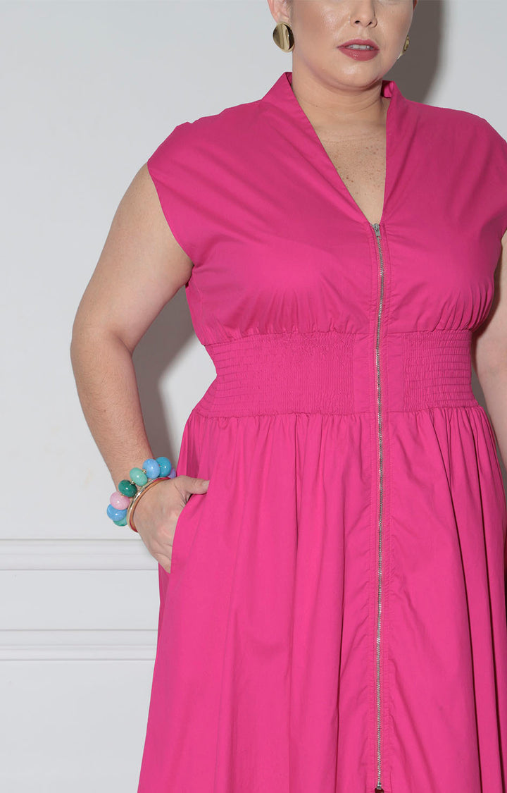 Vestido fucsia corto - VESTIDO XL Boutiquemirel 