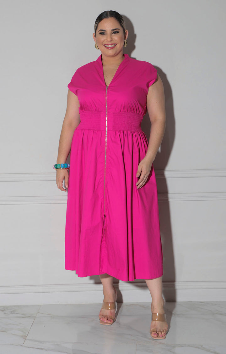Vestido fucsia corto - VESTIDO XL Boutiquemirel 