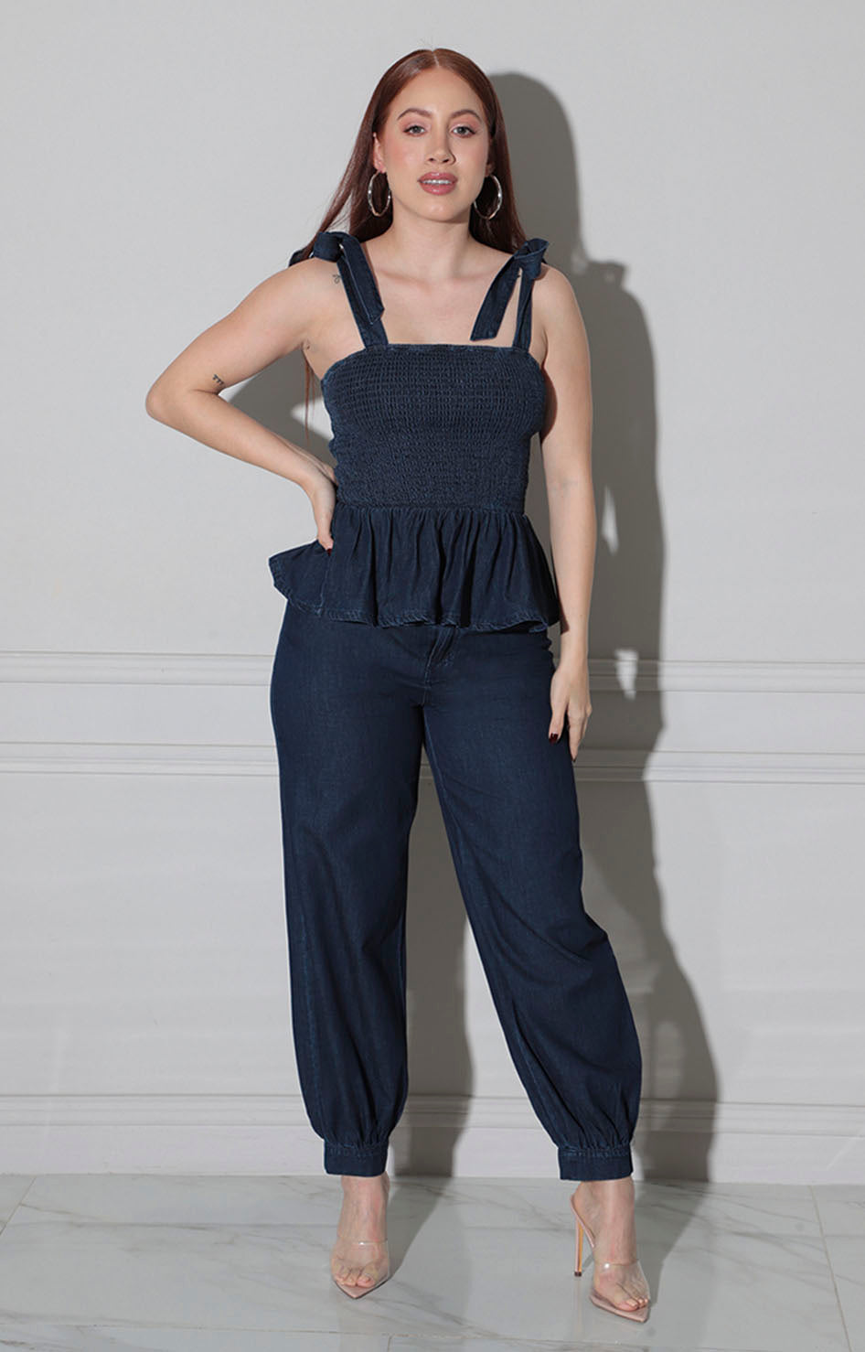 Conjunto de mezclilla de tirantes - CONJUNTO REGULAR Boutiquemirel 