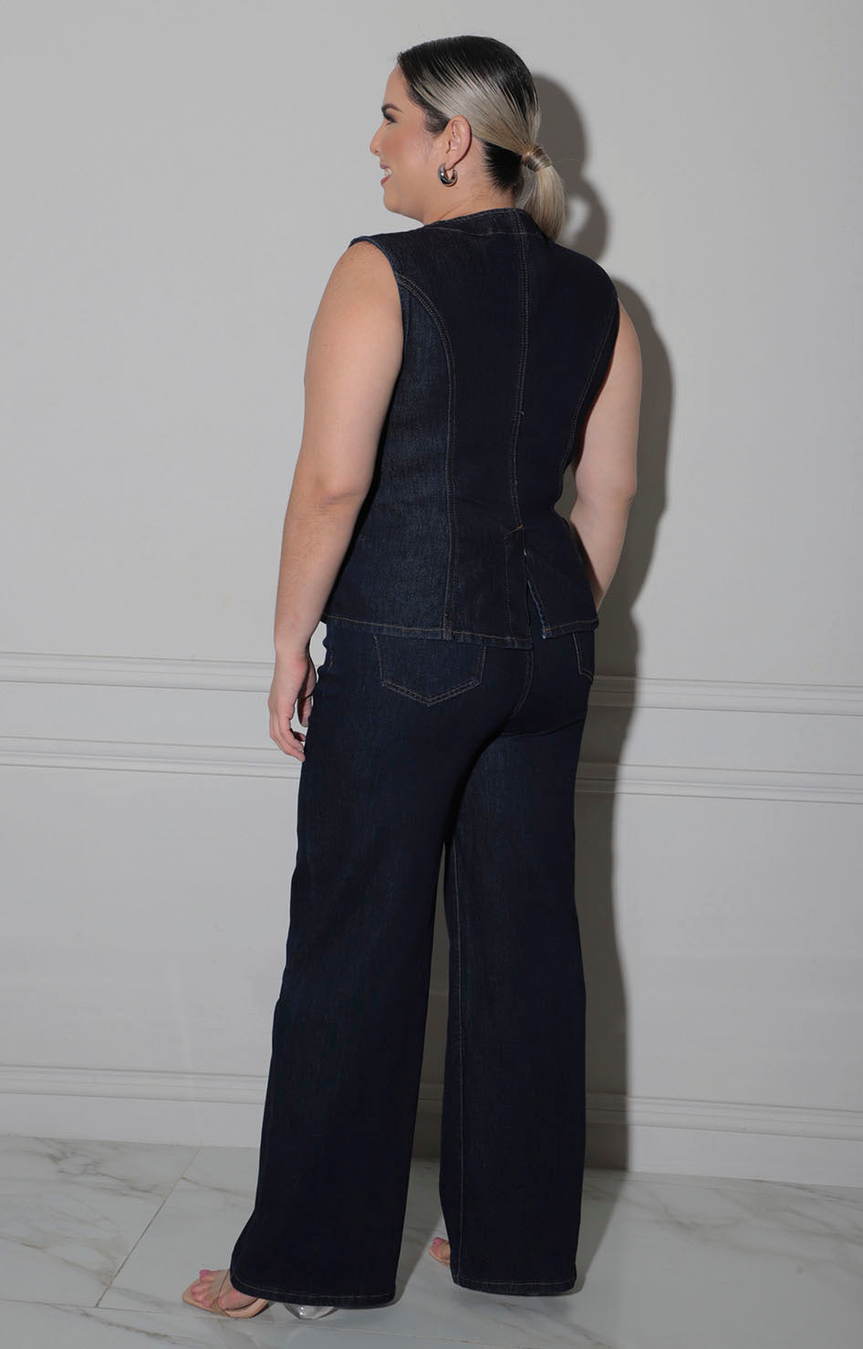 Conjunto de mezclilla tipo chaleco - CONJUNTO XL Boutiquemirel 