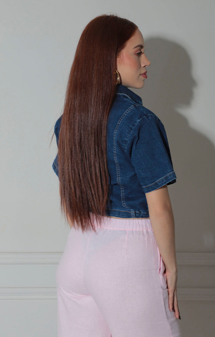 Blusa de mezclilla de botones - BLUSAS REGULAR Boutiquemirel 