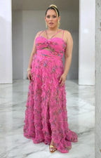 Vestido fucsia