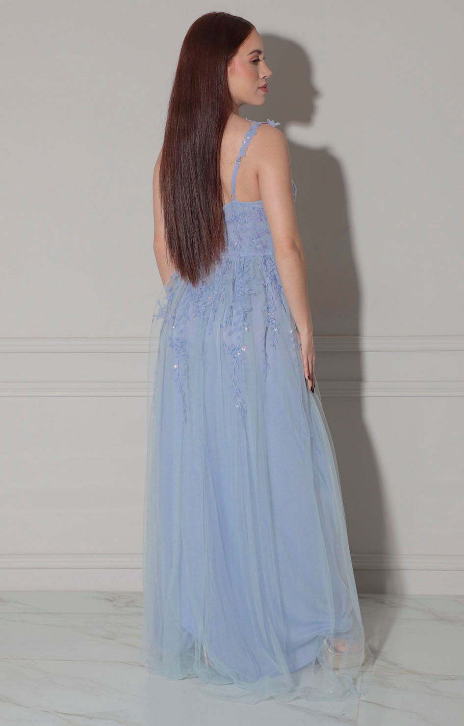 Vestido azul de gala - VESTIDO Boutiquemirel 