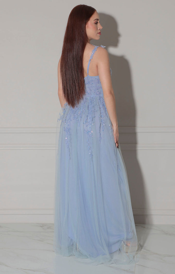 Vestido azul de gala - VESTIDO Boutiquemirel 