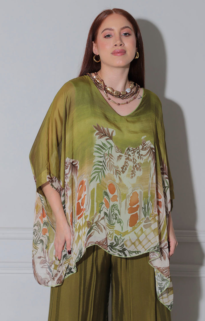 Conjunto verde estampado - CONJUNTO Boutiquemirel 