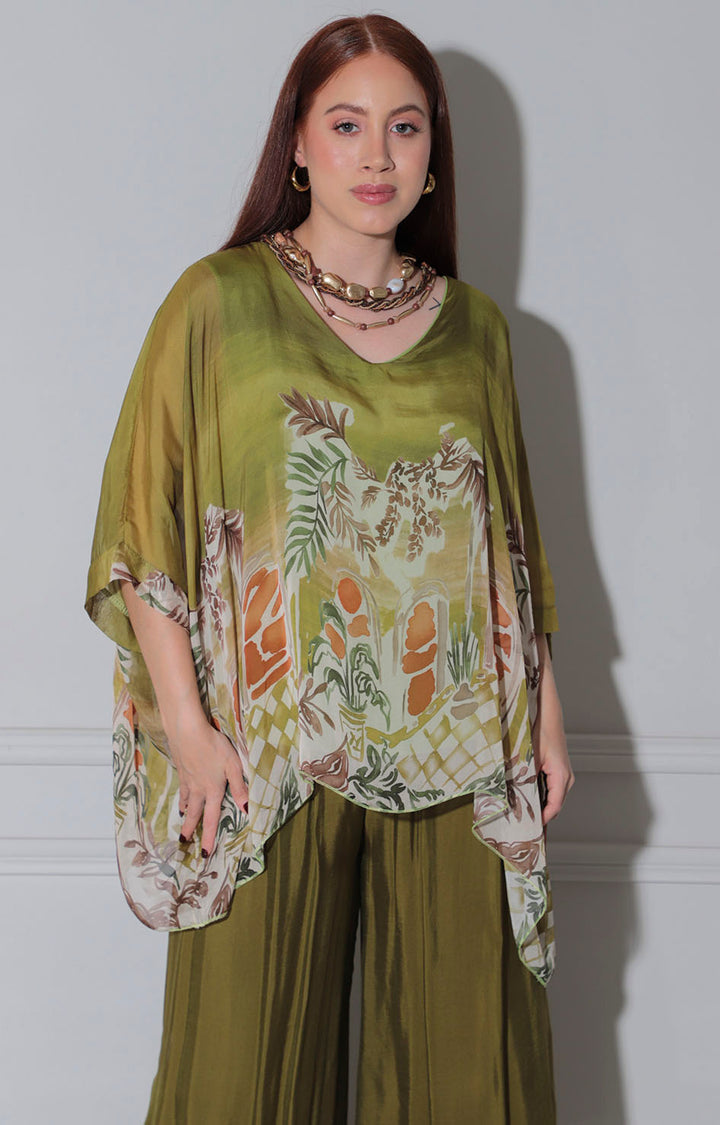 Conjunto verde estampado - CONJUNTO Boutiquemirel 