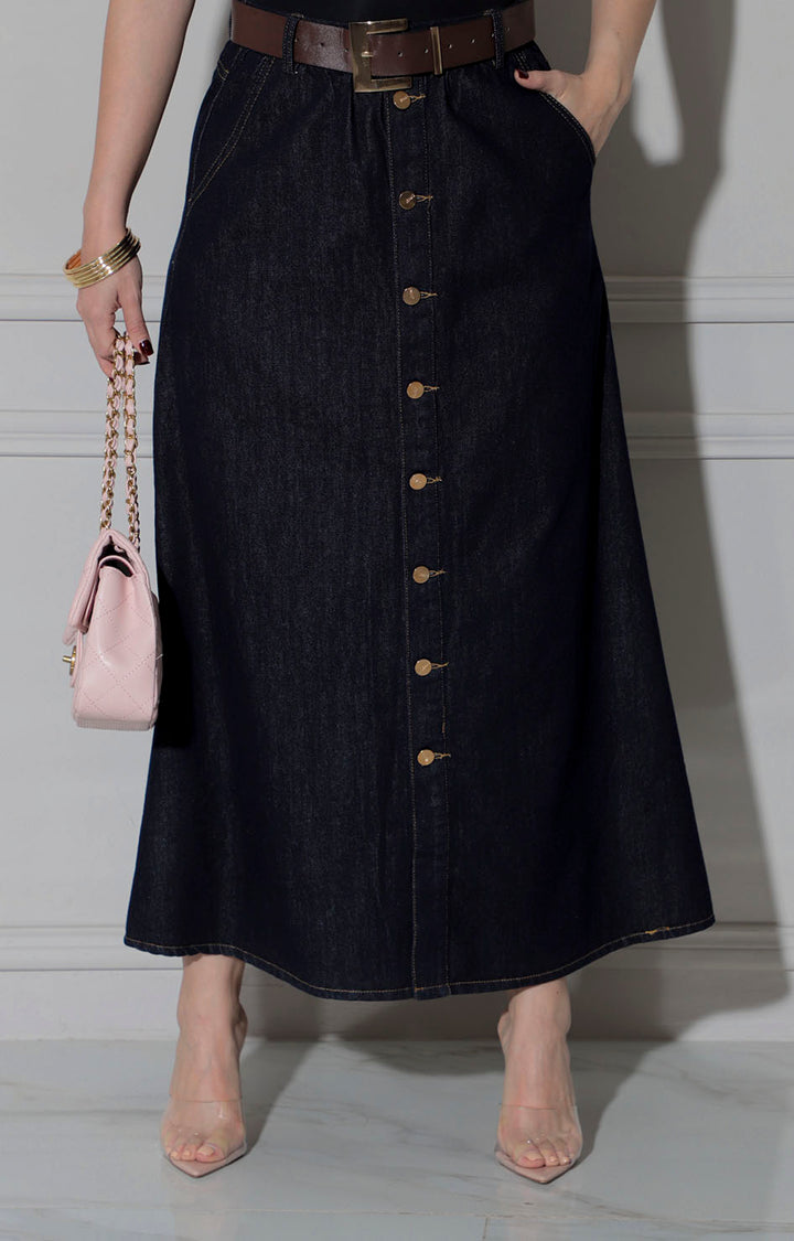 falda de mezclilla obscura - FALDA Boutiquemirel 