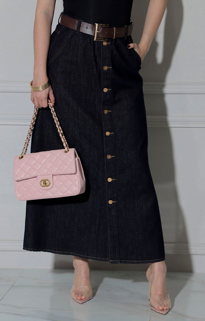 falda de mezclilla obscura - FALDA Boutiquemirel 