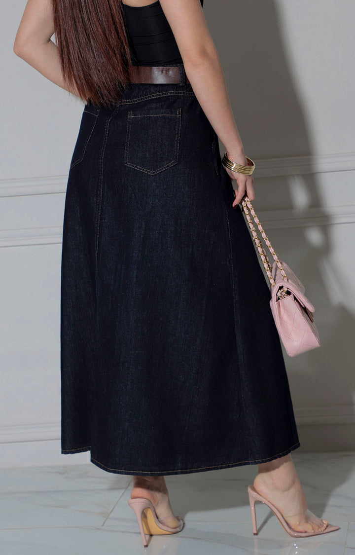 falda de mezclilla obscura - FALDA Boutiquemirel 