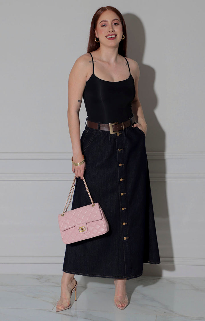 falda de mezclilla obscura - FALDA Boutiquemirel 
