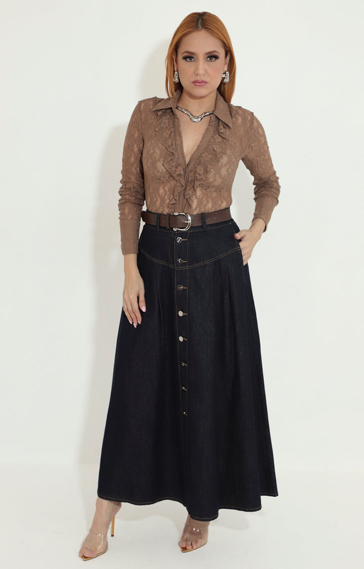 Falda de mezclilla - FALDA Boutiquemirel 