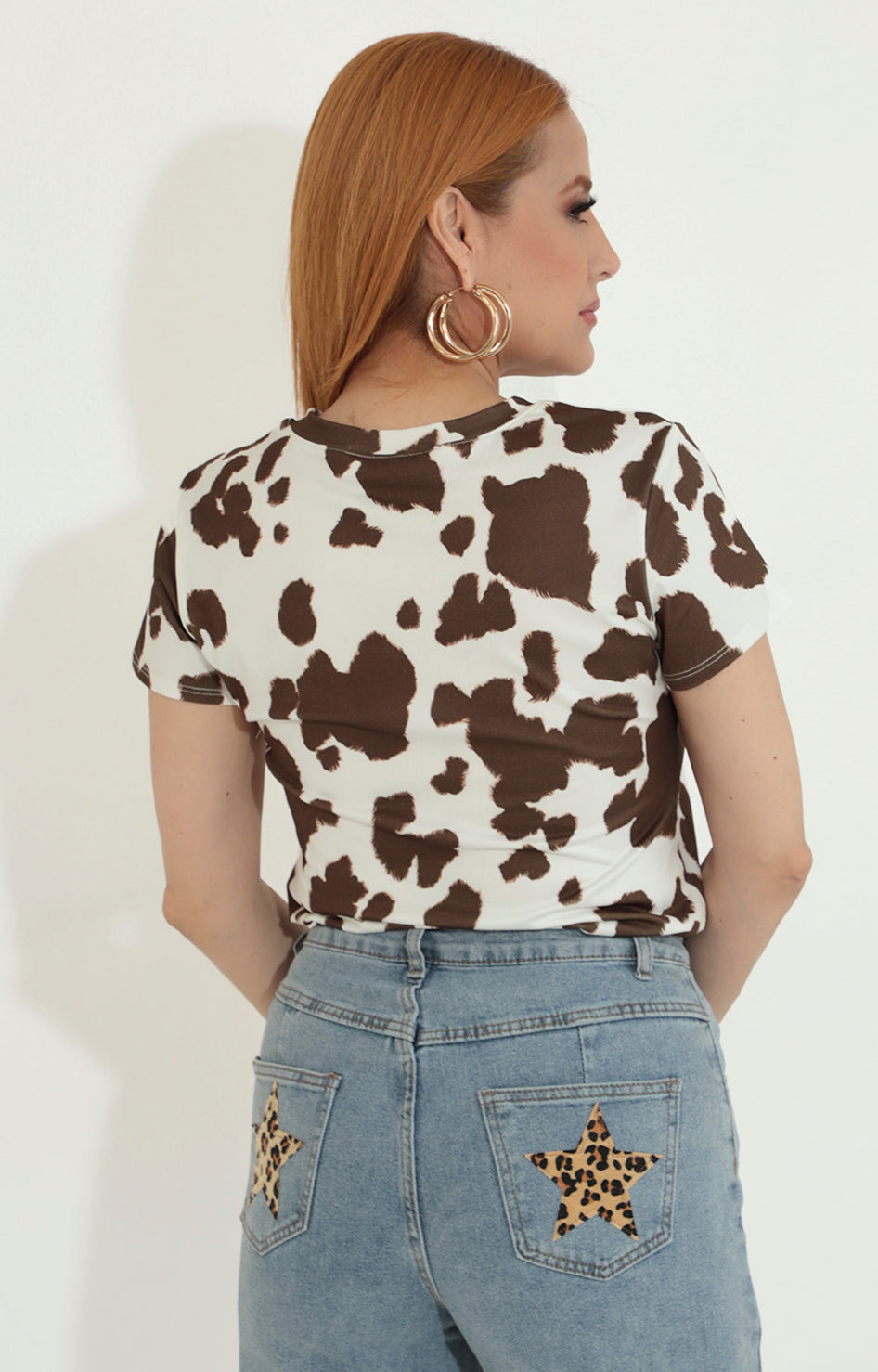 Blusa blanca cow - BLUSA Boutiquemirel 