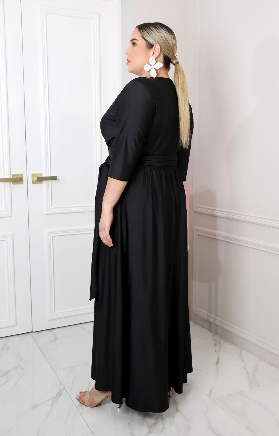 Vestido de lícra 3/4