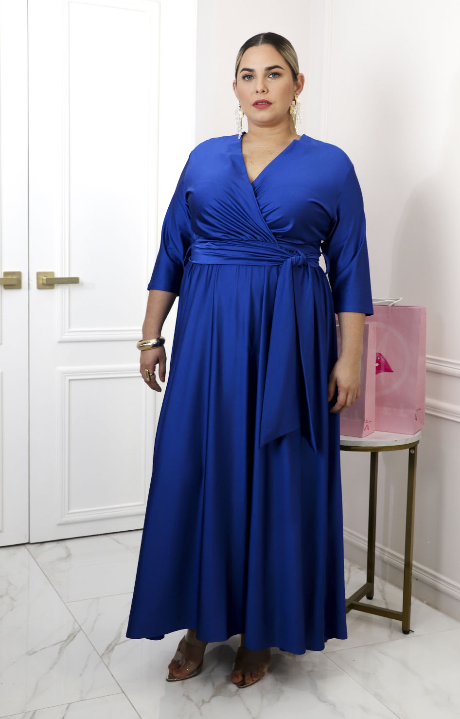 Vestido de lícra 3/4