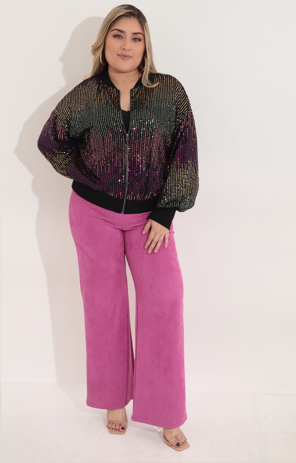 sudadera lentejuela tornasol multicolor - CHAMARRA Boutiquemirel 