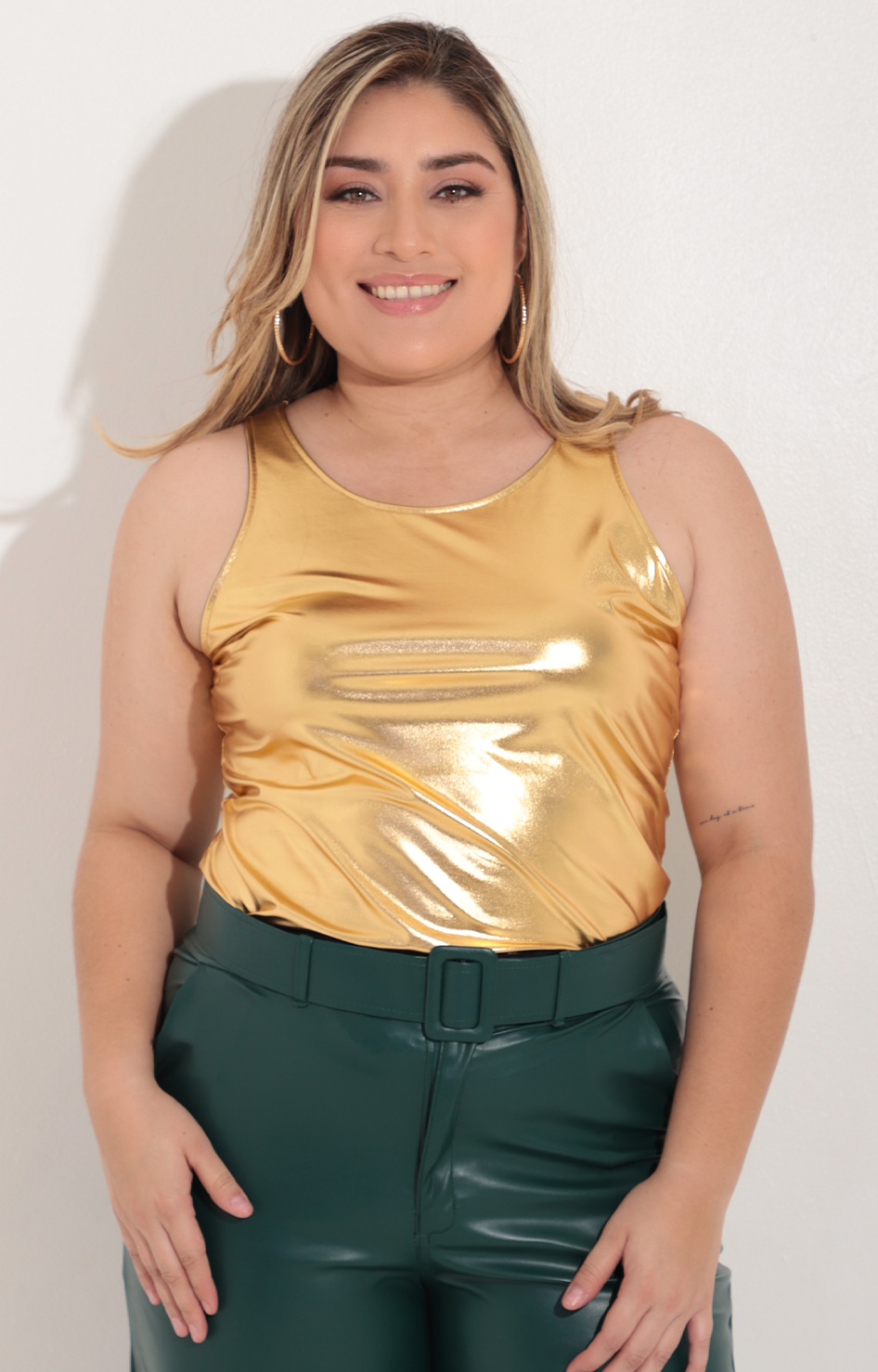 Panty blusa dorada - BLUSA Boutiquemirel 