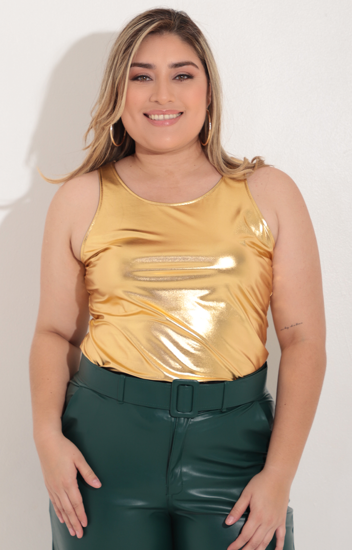 Panty blusa dorada - BLUSA Boutiquemirel 