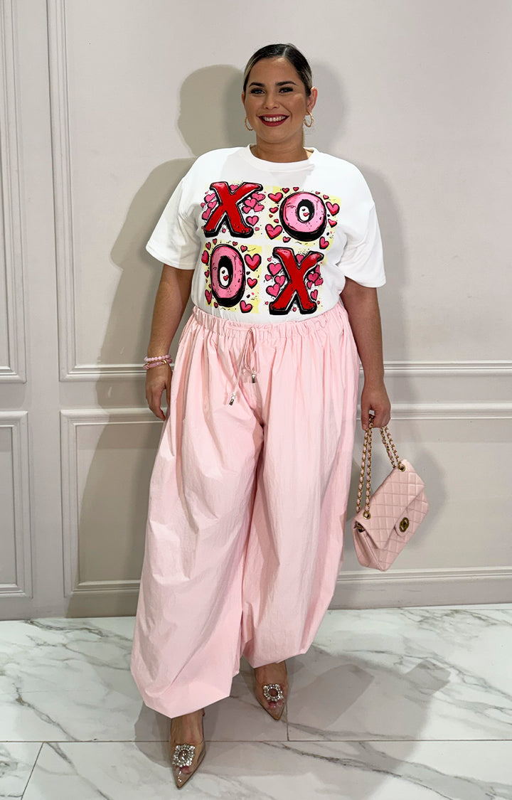 Blusa blanca estampada xoxo