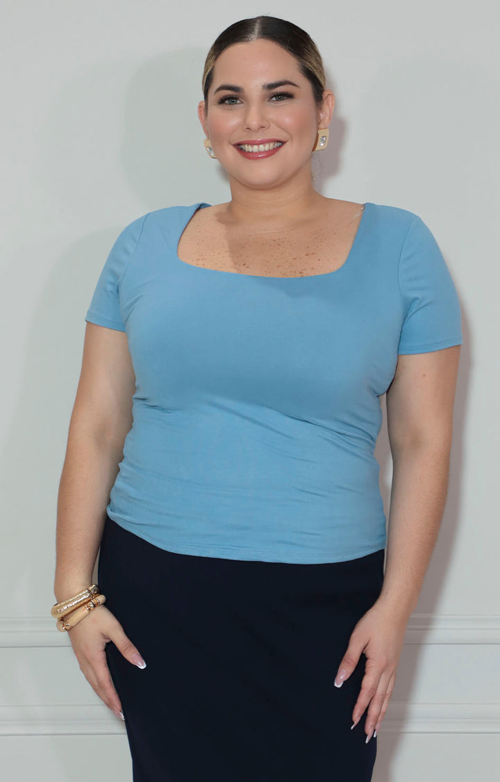 Blusa azul cielo - BLUSA XL Boutiquemirel 