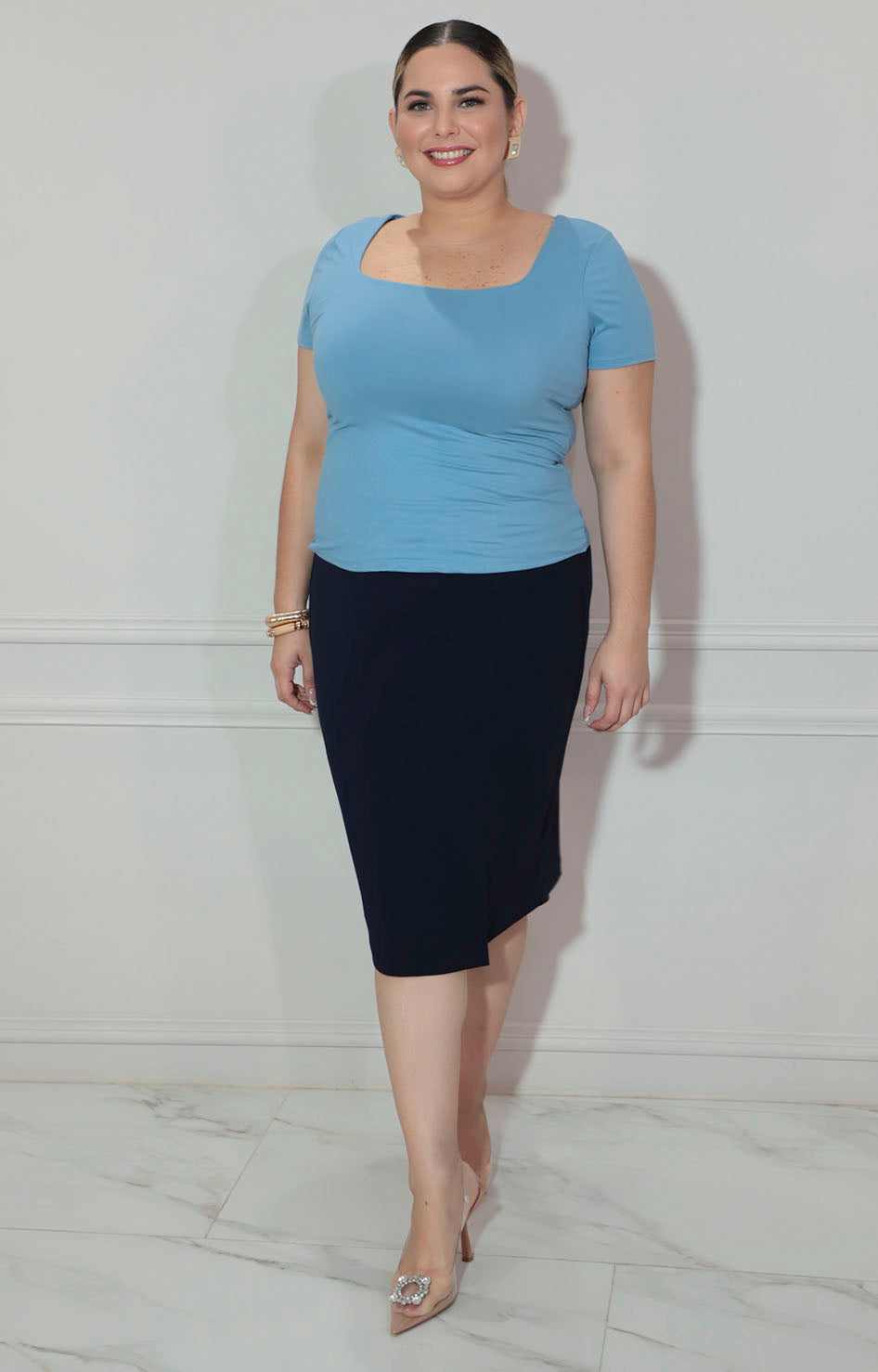 Blusa azul cielo - BLUSA XL Boutiquemirel 