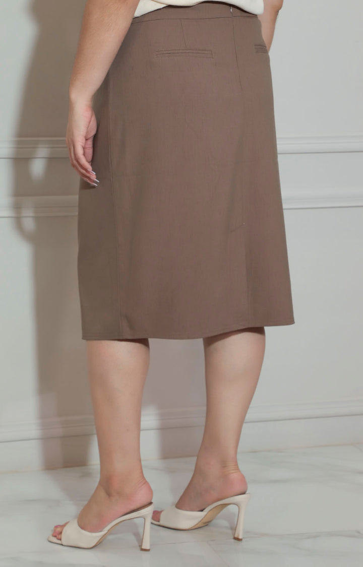 Falda café - FALDA Boutiquemirel 