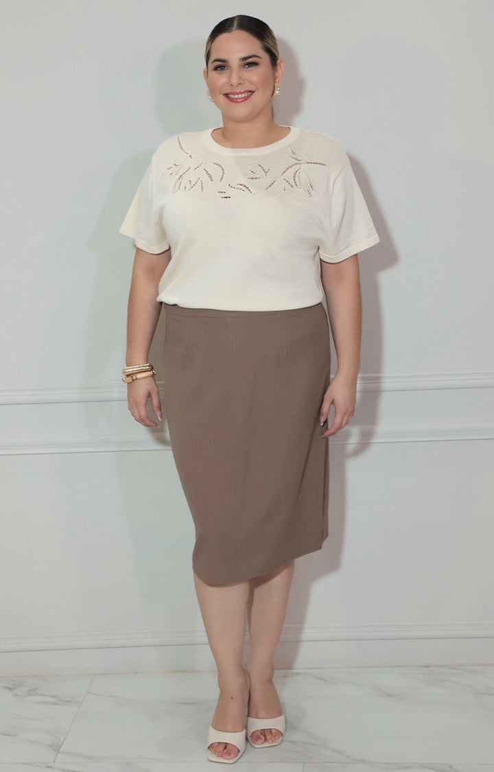 Falda café - FALDA Boutiquemirel 