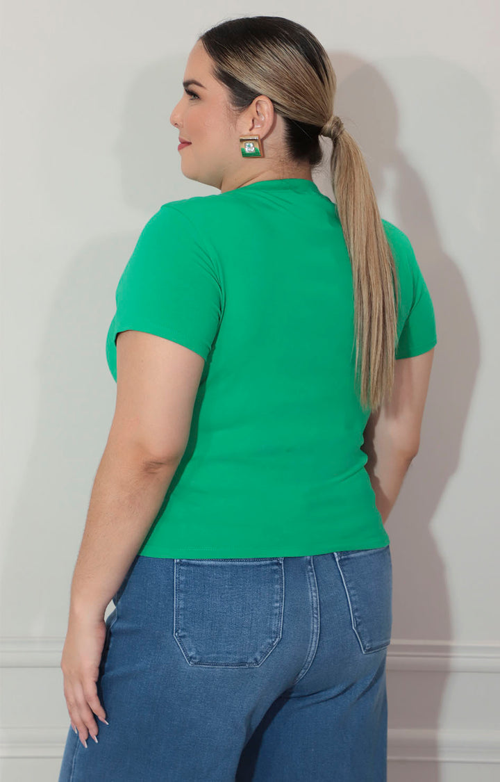 Blusa básica verde - BLUSA XL Boutiquemirel 